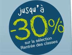jusqu'à -30% sur la sélection rentrée