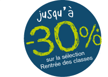 jusqu'à -30% sur la sélection rentrée