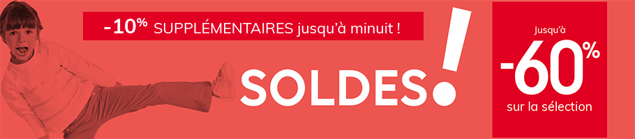 Soldes ! Jusqu'à -60% sur la sélection Soldes ! Jusqu'à -60% sur la sélection