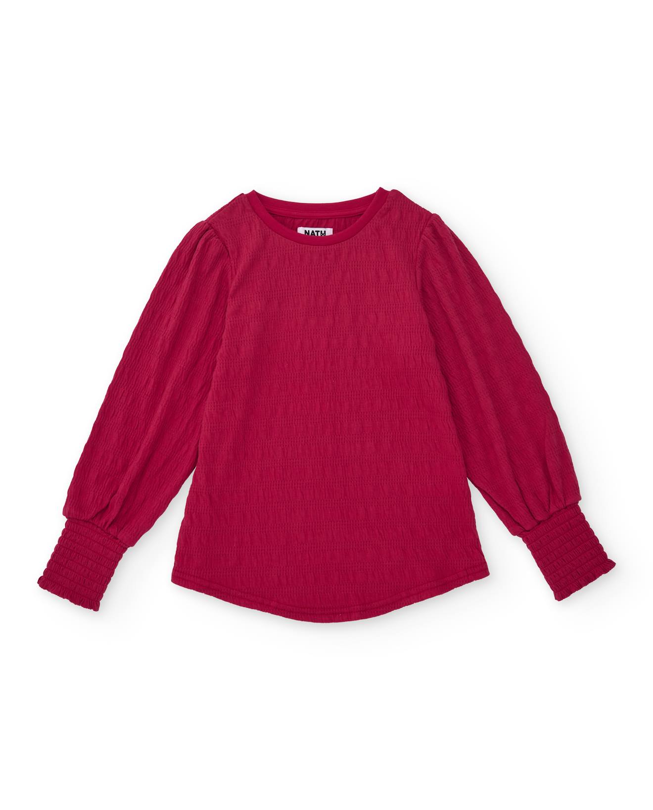 T-shirt Manches Longues Fille Maiorista Chic Rouge - Taille 8 Ans, 90% Coton 10% élasthanne, Occasion Excellent état