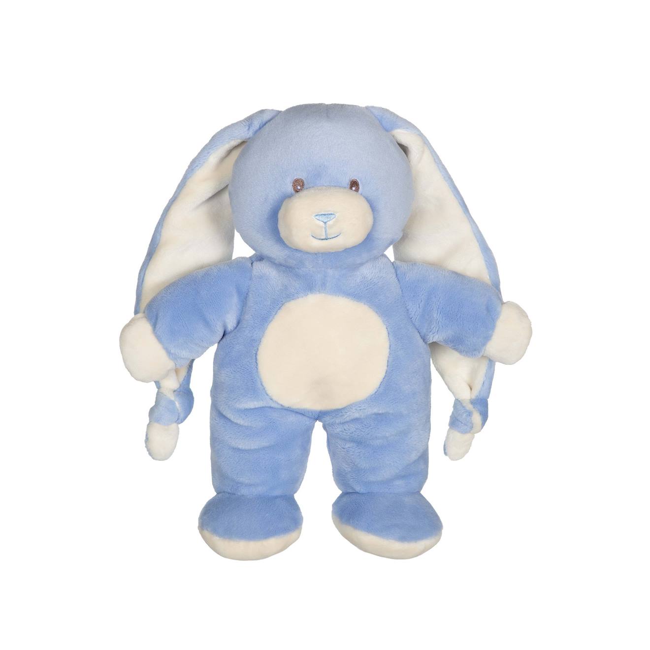 Poupée Lapin Peluche 45 Cm – Longues Oreilles, Bleu, Doux, Compagnon De Sommeil
