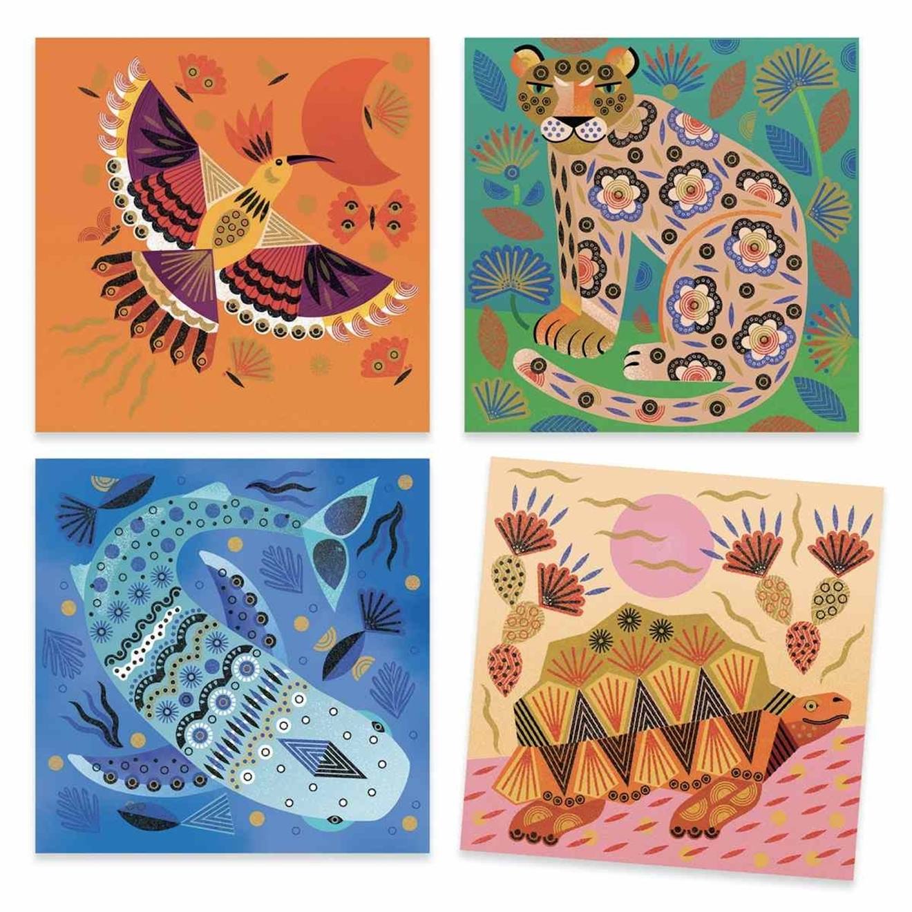 Coffret 10 Tampons Animaux Multicolores pour Enfants Coffret 10 Tampons Animaux Multicolores pour Enfants