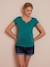 T-shirt tunisien de grossesse blush foncé+noir+vert lichen 13 - vertbaudet enfant 