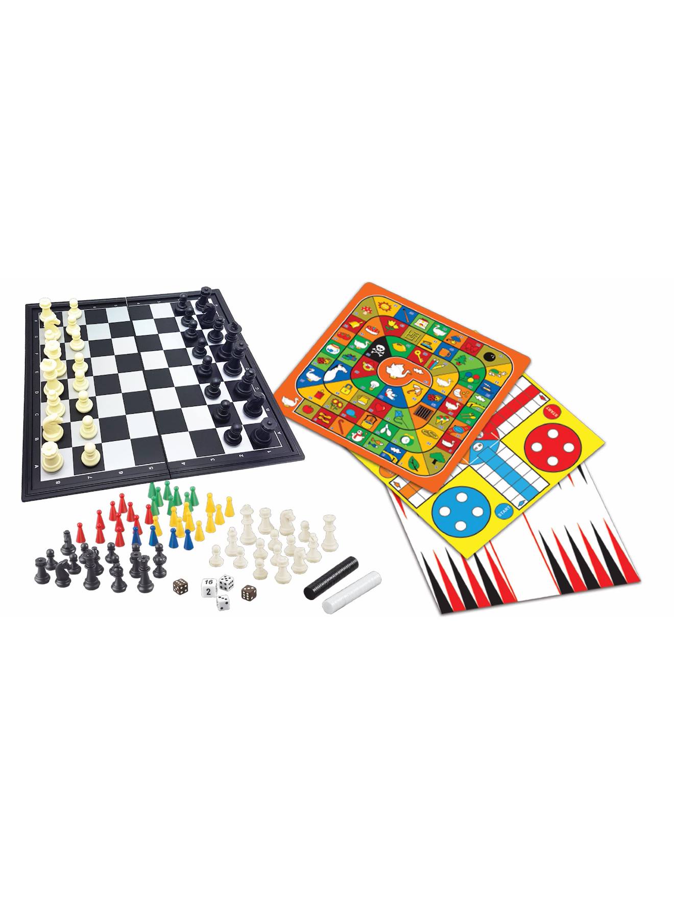 VALICLUD Lot de 32 petites pièces d'échecs colorées en plastique pour fête d'échecs et jeux éducatifs