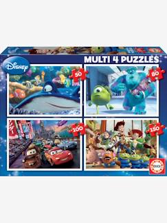 Lot de 4 puzzles progressifs 50 à 150 pièces Multi 4 Disney® Pixar EDUCA  - vertbaudet enfant