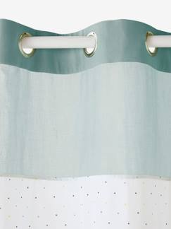 Linge de maison et décoration-Décoration-Rideau-Rideau voilage à œillets imprimé pois