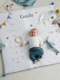 Vêtements bébé et enfants à personnaliser-Tapis photo bébé personnalisable