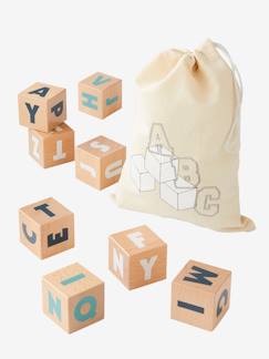 10 grands cubes lettres en bois FSC®  - vertbaudet enfant