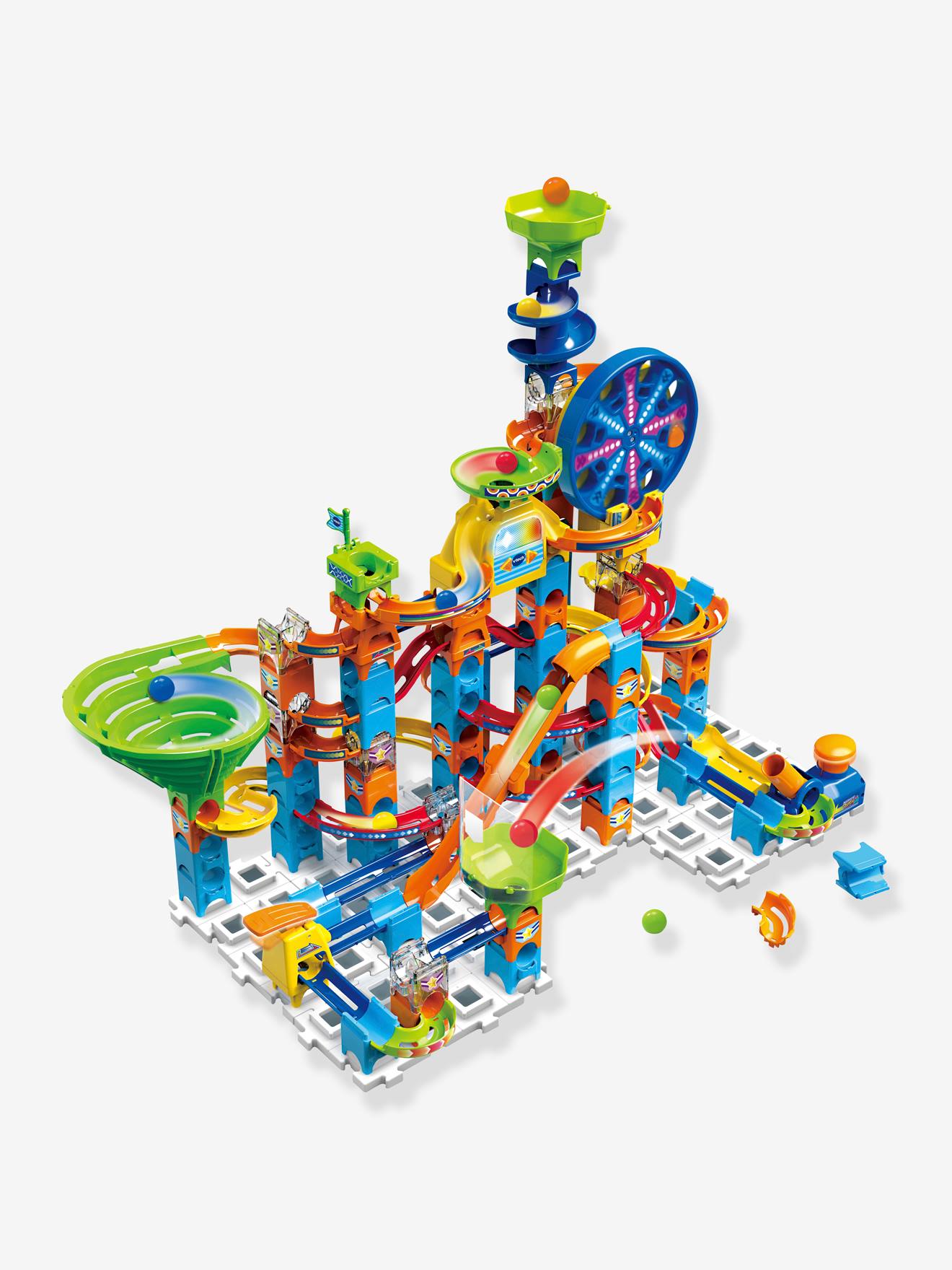 Circuit de billes de luxe 101 pièces de PlayGo 