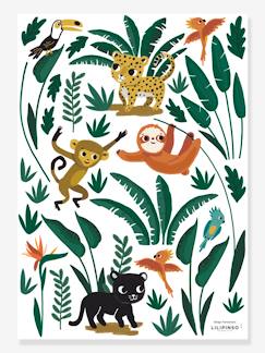 Planche de stickers LILIPINSO - Petits Animaux de la Jungle  - vertbaudet enfant
