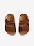 Sandales scratchées en cuir bébé garçon beige imprimé+marron+rouge 7 - vertbaudet enfant 