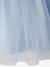 Robe de cérémonie fille en satin et tulle blanc+bleu ciel+Rose poudré 9 - vertbaudet enfant 