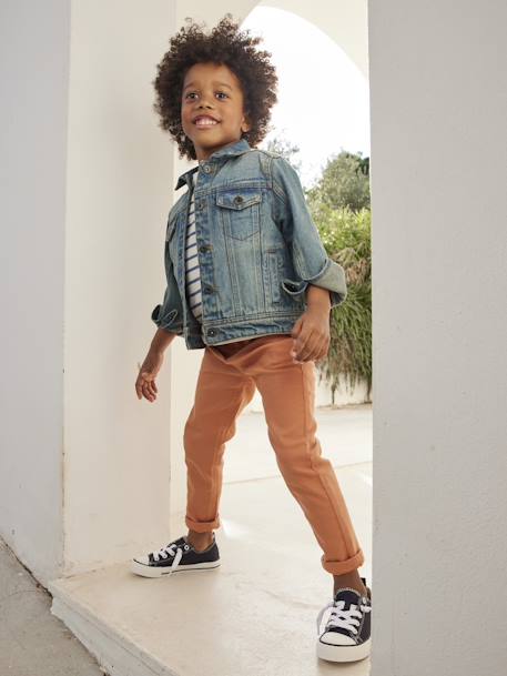 Vêtements bébé et enfants à personnaliser-Garçon-Veste en jean personnalisable garçon denim waterless