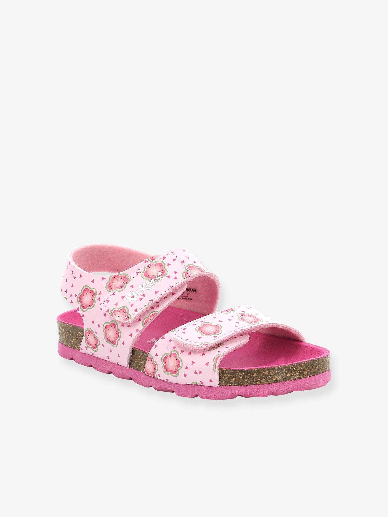 Sandales fille Summerkro Summerkick rose clair flower Kickers