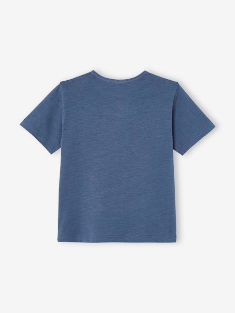 Tee-shirt motif graphique garçon bleu ardoise foncé 2 - vertbaudet enfant 