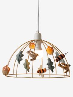 Linge de maison et décoration-Décoration-Luminaire-Abat-jour pour suspension cage dorée MA CABANE