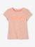 T-shirt imprimé animation relief fille écru+rose poudré+terracotta 6 - vertbaudet enfant 