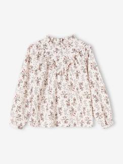 Blouse victorienne motifs fleurs fille  - vertbaudet enfant