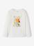 Tee-shirt 'Egérie' détails fantaisie fille manches longues beige poudré+blanc+vieux rose 8 - vertbaudet enfant 