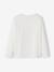 Tee-shirt 'Egérie' détails fantaisie fille manches longues beige poudré+blanc+vieux rose 9 - vertbaudet enfant 