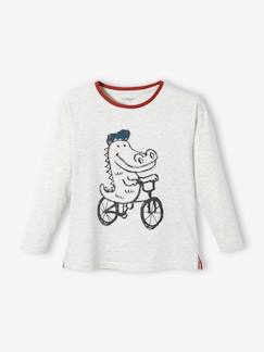 Tee-shirt motif ludique crocodile garçon  - vertbaudet enfant