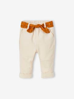 Bébé-Pantalon, jean-Pantalon en velours bébé avec ceinture en tissu