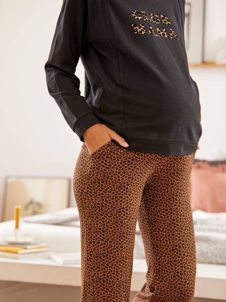 Pantalon large imprimé léopard de grossesse Leopard 5 - vertbaudet enfant 