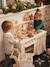 Cuisinette équipée avec rideau - en bois FSC® framboise+multicolore 18 - vertbaudet enfant 