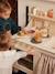Cuisinette équipée avec rideau - en bois FSC® framboise+multicolore 20 - vertbaudet enfant 