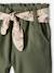Pantalon paperbag bébé avec ceinture écru+lichen+rose pâle 7 - vertbaudet enfant 