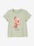 Tee-shirt 'Egérie' fille manches courtes volantées écru+ivoire+rose pâle+rose poudré+vert d'eau 20 - vertbaudet enfant 