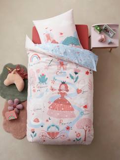 Linge de maison et décoration-Linge de lit enfant-Parure housse de couette + taie d'oreiller enfant ABC PRINCESSE