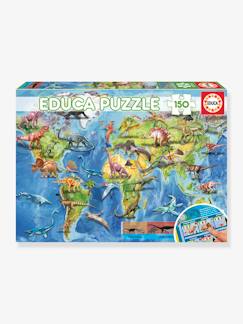 Puzzle Mappemonde Dinosaures - 150p - EDUCA  - vertbaudet enfant