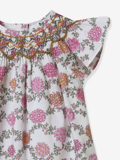 Robe bébé Ana en tissu Liberty® CYRILLUS- Collection fêtes et mariages blanc imprimé 3 - vertbaudet enfant 