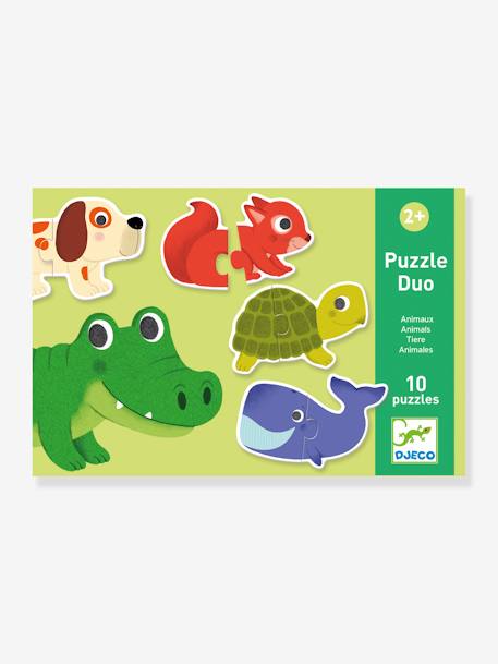 Puzzle duo animaux DJECO vert 3 - vertbaudet enfant 