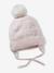 Ensemble bébé fille bonnet + snood + moufles rose pâle 2 - vertbaudet enfant 