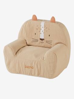 Chambre et rangement-Chambre-Chaise, tabouret, fauteuil-Fauteuil mousse en gaze de coton Tigre