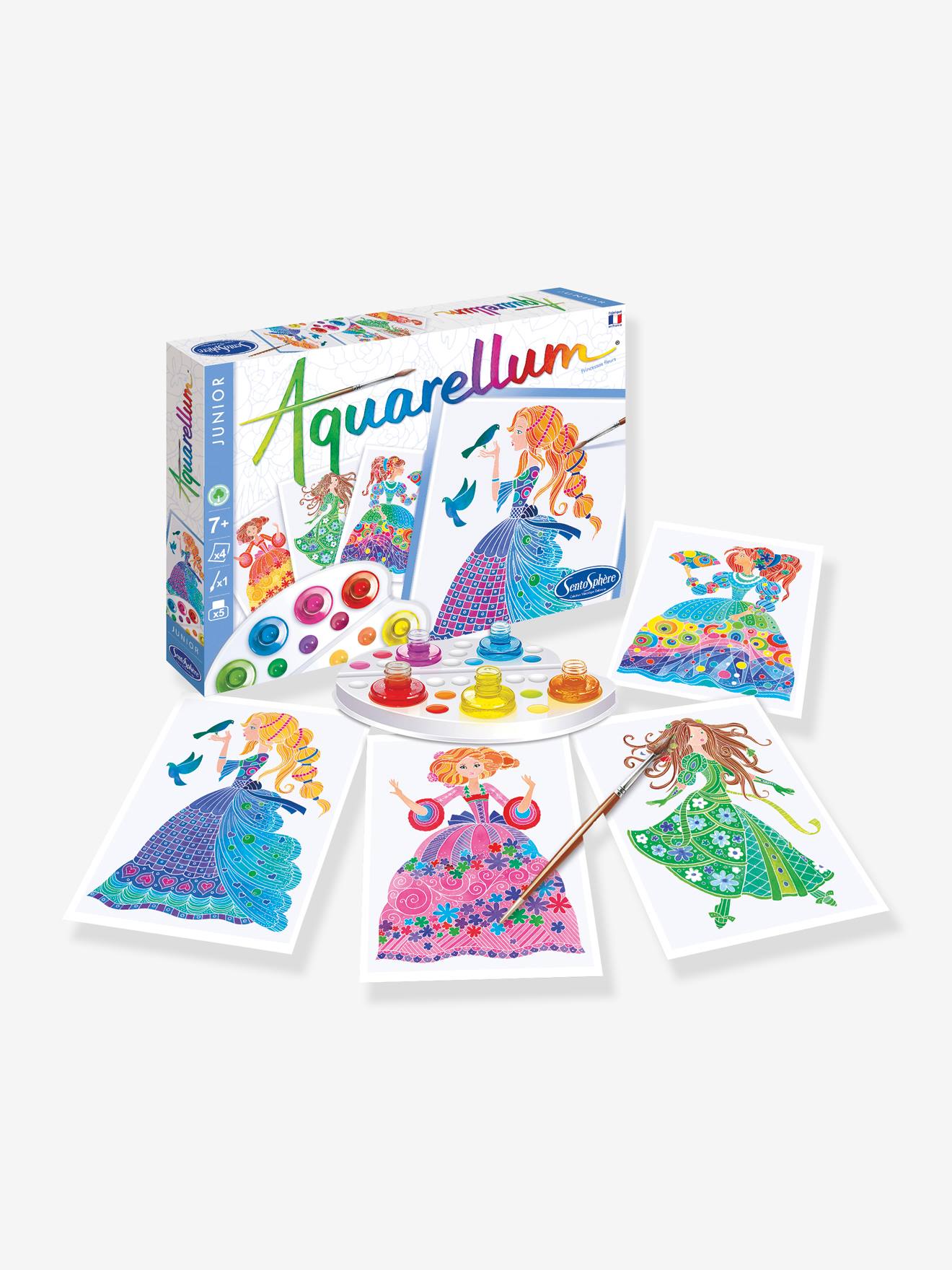 Sentosphère Aquarellum Junior Nachfüllset 'Papageien' – Malbögen Für Aquarell-Farben