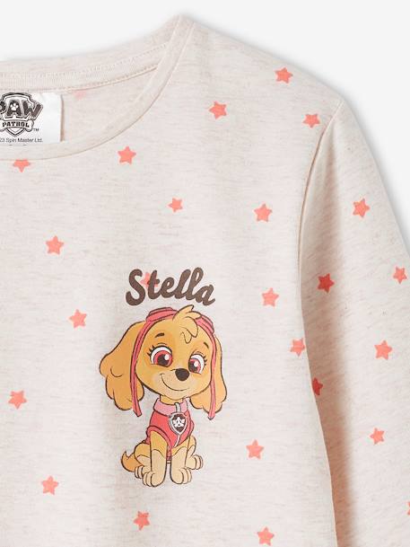 T-shirt fille Pat'Patrouille® Stella beige chiné 3 - vertbaudet enfant 