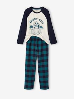 Pyjama yéti garçon avec bas en flanelle  - vertbaudet enfant