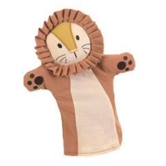 Jouet-Jeux d'imagination-Figurines, mini mondes, héros et animaux-Marionnette Lion pour Enfant - Egmont Toys - 27 cm - Lavable en machine