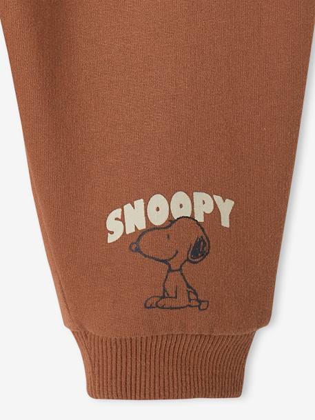 Pantalon Peanuts® Snoopy bébé en molleton chocolat 3 - vertbaudet enfant 