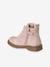 Boots lacées et zippées fille collection maternelle rose 4 - vertbaudet enfant 