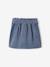 Jupe style 'paperbag' en velours côtelé fille bleu grisé+pêche+rose blush+sapin 2 - vertbaudet enfant 