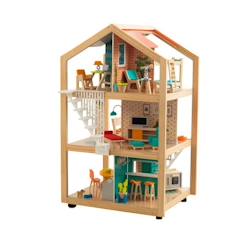 KidKraft - Maison de poupées en bois So Stylish avec 42 accessoires inclus - EZ Kraft  - vertbaudet enfant