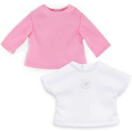 Lot de 2 T-shirts blanc et rose pour poupée Ma Corolle 36 cm - Corolle ROSE 3 - vertbaudet enfant 