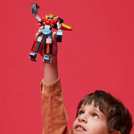 LEGO® Creator 31124 Le Super Robot, Jouet 3 en 1 Robot Dragon Avion BLEU 5 - vertbaudet enfant 