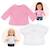 Lot de 2 T-shirts blanc et rose pour poupée Ma Corolle 36 cm - Corolle ROSE 1 - vertbaudet enfant 