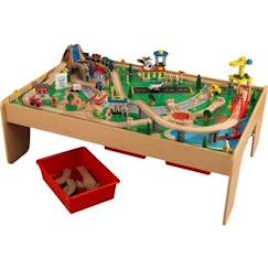 Circuit de train et table en bois Waterfall Mountain - KIDKRAFT - Mixte - A partir de 3 ans - 120 pièces  - vertbaudet enfant