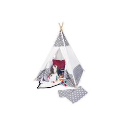 Tente Tipi Jakara Enfant - Pinolino - Convient de 3 à 8 ans - Design moderne en coton mélangé  - vertbaudet enfant
